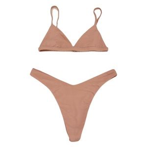 SEVEN SWIM BIKINI SET - FLARE TOP & BLAZE BOTTOM - BABY PINK - SIZE SMALL